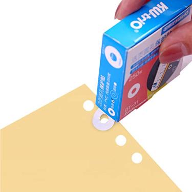 Imagem de CIADAZ Loose-Leaf Paper Hole Reforcement Labels Autocolantes redondos Autoadesivos Hole Punch Protetor para Office School Material Home, 250 Labels