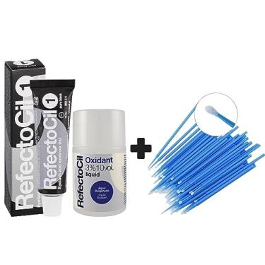 Imagem de Kit Refectocil 1 Tinta + 1 Oxidante N°1 Preto