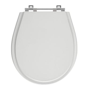 Imagem de Assento Sanitário Avalon Cinza Claro Tampa para Vaso Ideal de Madeira Laqueada