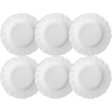 Imagem de Jogo de Prato Fundo Petala Vidro Branco 6 uni Duralex Nadir