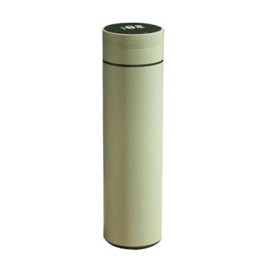 Imagem de Copo térmico fashion copos de água de aço inoxidável caneca de exibição de temperatura garrafa térmica 480 ml frascos de vácuo de café para garrafa térmica térmica térmica externa