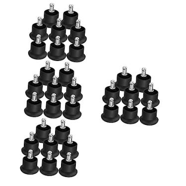 Imagem de KALLORY 32 Peças Cadeira Fixa Com Almofada Para Pés Cadeira Rolha De Roda Cadeira De Escritório Sino Desliza Rodízios Cadeira Giratória Cadeira De Escritório Acessórios Para Cadeira De