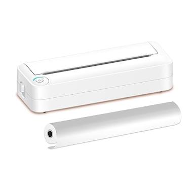 Imagem de Daconovo Impressora de papel portátil A4 Impressão térmica Wireless BT Connect Compatível com iOS e Android Mobile Photo Printer Suporte 210 mm de largura para viagens ao ar livre Home Office Impre ZP