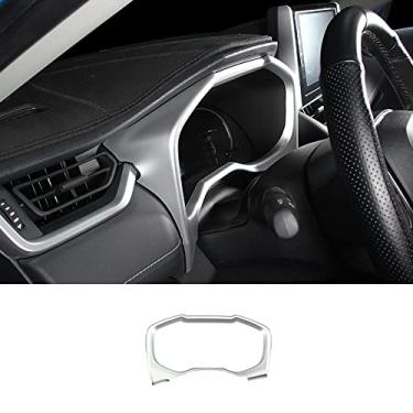 Imagem de ERIDANUS Acessórios automotivos aptos para RAV4 2023 2022 2021 2020 2019 acabamento de capa de decoração de moldura de painel (prata fosca) ABS 1 peça