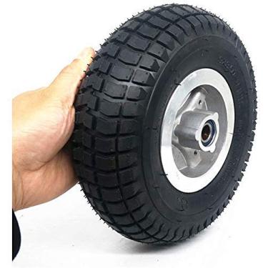 Imagem de Rodas de substituição para scooters pneus elétricos para trotinette, 9 x 3,50 – 4 rodas, pneus resistentes à abrasão antiderrapante, diâmetro interno de 15 mm, adequado para scooters/triciclos idosos