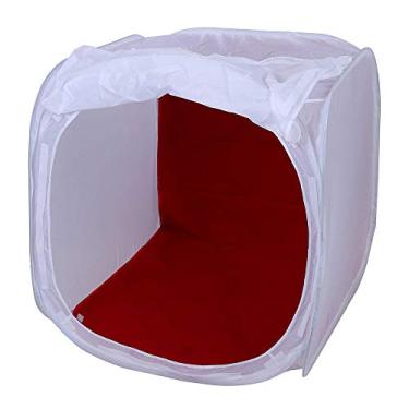 Imagem de Shoot Mini Estúdio Fotográfico DSLR Tenda Difusora de Luz 50cm Vermelha com Fundo Dobrável e Bolsa de Transporte