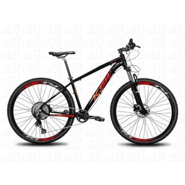 Imagem de Bicicleta Aro 29 KSW XLT100 12 Velocidades Freio Hidráulico,15,Preto Vermelho Laranja