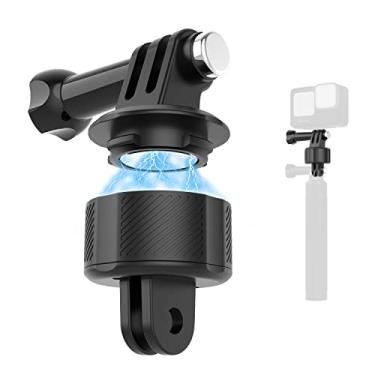 Imagem de SKEZN Acessórios magnéticos para GoPro, base de liberação rápida para bicicleta, bastão de selfie, monopé, suporte de tripé, compatível com GoPro Hero 13/12/11/10 preto, Akaso, Insta, DJI e mais