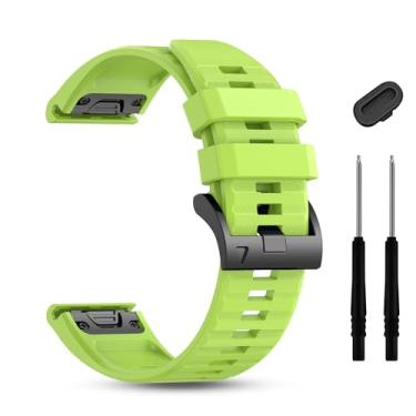 Imagem de ZPJPPLX Pulseira de relógio Garmin Fenix8 AMOLED 47 mm/Fenix E/Fenix 6 Pro/6/7/7 Pro/5/5 Plus, pulseiras de silicone macio para smartwatch Forerunner 965/955/945/Approach S70 47mm/S62/S60/quatix 7
