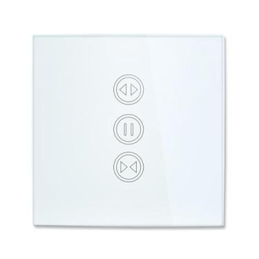 Imagem de ZMIN Tuya EU Interruptor de cortina de persiana WiFi – Estores elétricos motorizados com controle remoto RF WiFi