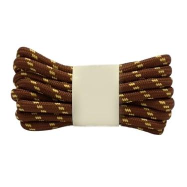 Imagem de Cadarços Redondos Para Caminhadas Ao Ar Livre, Cadarços Esportivos Para Crianças, Tênis, Cadarços De Comprimento(Red brown yellow,140cm)