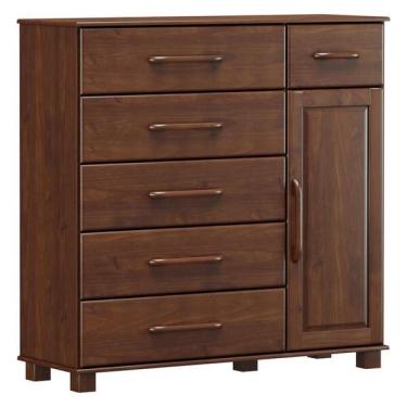 Imagem de Comoda 6 Gavetas 1 Porta Ouro Café 2241w - Finestra