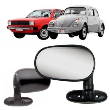 Imagem de Par Retrovisores Externo Universal Preto LD LE Tipo Renov