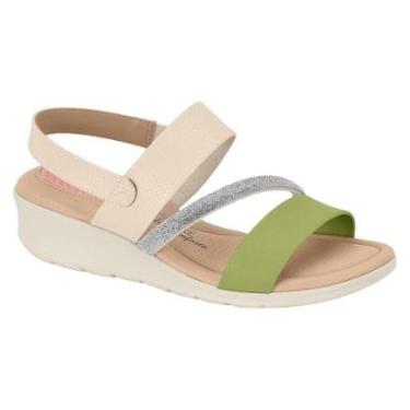 Imagem de Sandália Modare Anabela Tira Strass Feminino-Feminino