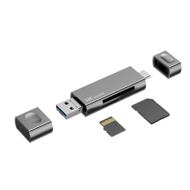 Imagem de JJC Adaptador de leitor de cartão SD USB C, adaptador de cartão SD micro SD para USB para iPhone 15 Pro Max, Mac, MacBook Pro/Air, iPad Pro/Air/Mini computador, laptop, smartphone, adaptador de câmera