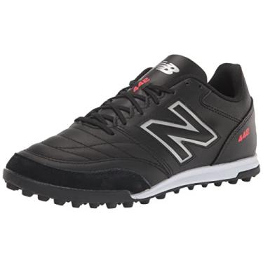 Imagem de New Balance Tênis de futebol masculino 442 V2 Team TF, Preto/branco, 10 Wide