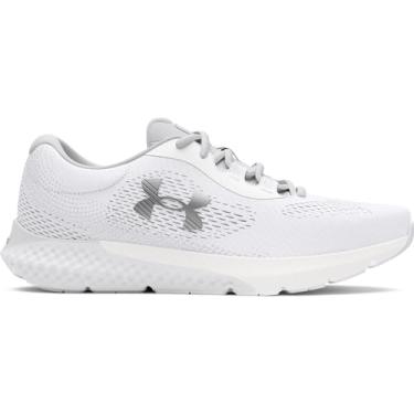 Imagem de Under Armour Tênis de corrida feminino Charged Rogue 4, (100) branco/cinza halo/prata metálica, 34