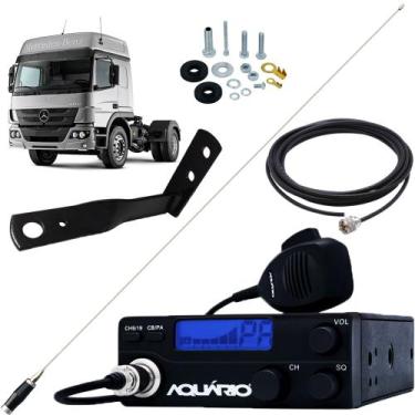 Imagem de Rádio Px Antena Mini Maria Mole 1,40m Cabo 5,5m Mercedes Benz Atego Pa