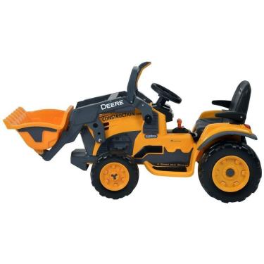 Imagem de Mini Trator Infantil Elétrico Peg-Pérego Deere Construction Loader 12V - Laranja