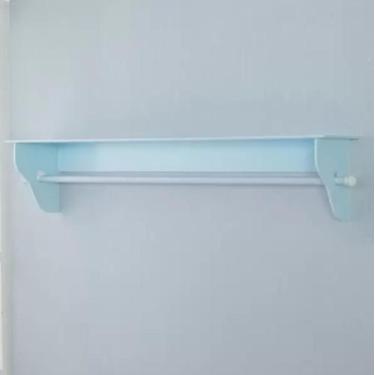 Imagem de Prateleira Porta Fraldas Varão Quarto De Bebê - Mdf 60cm - Várias Core