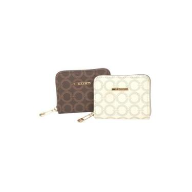 Imagem de Kit 02 Mini Carteira Feminina Gash Porta Cartões CA27899  - Luxcel