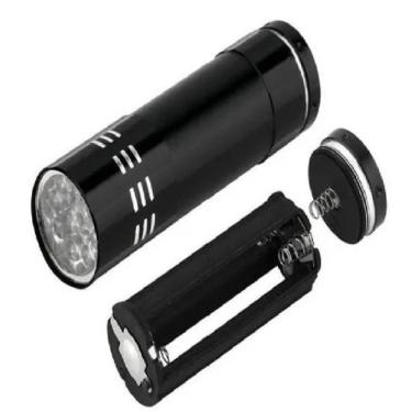 Imagem de Lanterna luz negro ultravioleta pilha detecta dinheiro falso - NEW 