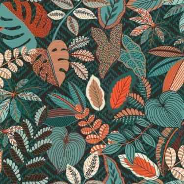 Imagem de Papel de Parede Sejours Et Chambres 2 Folhagem Verde 51224604 - LUTECE