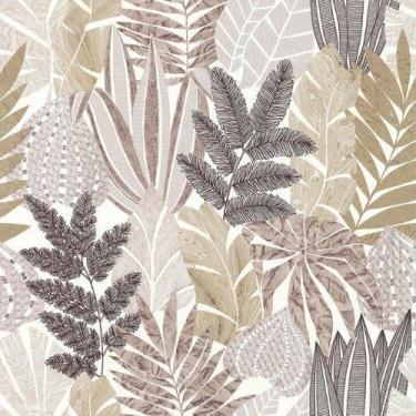 Imagem de Papel de Parede Sejours Et Chambres 2 Folhagem Bege 51221207 - LUTECE