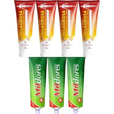Imagem de Kit 4 Pomada Massageadora Milagrosa 150g + 3 Creme Para Massagem Mil D