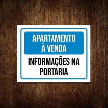 Imagem de Placa Apartamento À Venda Informações Portaria 18X23 - Sinalizo.Com