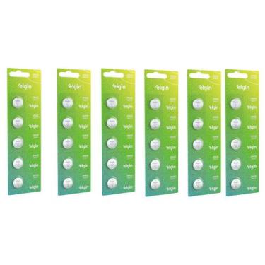 Imagem de Bateria de Litio Elgin CR2032 Kit c/ 6 cartelas 