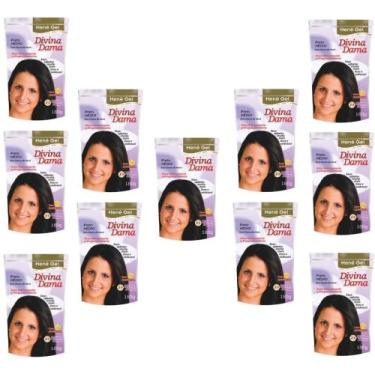 Imagem de Hene Em Gel Jaborandi 09x180gr Divina Dama Preto Medio (Preto Natural)