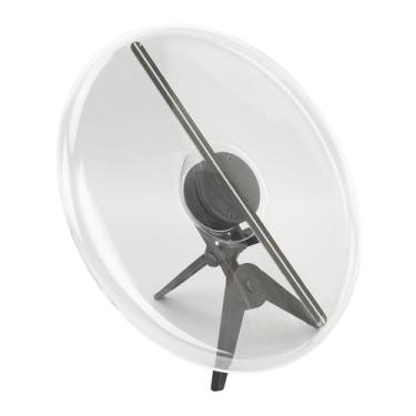 Imagem de Ventilador de Holograma 3D 1300rpm Projetor Holográfico 3D Brilho Normal Com 224 Contas de LED para Festa de Halloween Bar Casino (Plugue EUA 100-240V)