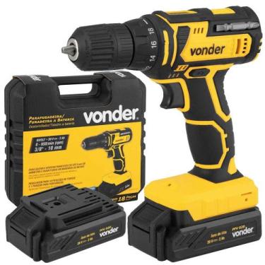 Imagem de Parafusadeira / Furadeira a Bateria 20,0 V Carregador Bivolt Automátic