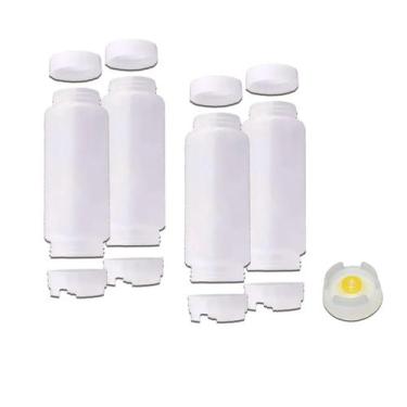 Imagem de Conj 4 Bisnagas 473 ml (16 Oz) FIFO Bootle Canadá Original Bico NSF Co