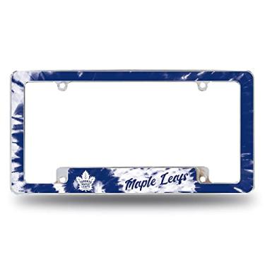 Imagem de Rico Industries NHL Toronto Maple Leafs Tie Dye 30,48 cm x 15,24 cm Moldura de placa automotiva para carro/caminhão/SUV