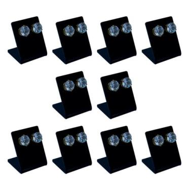 Imagem de Expositor de brinco Pequeno - 10un - Preto - Acrihome Design em Acríli