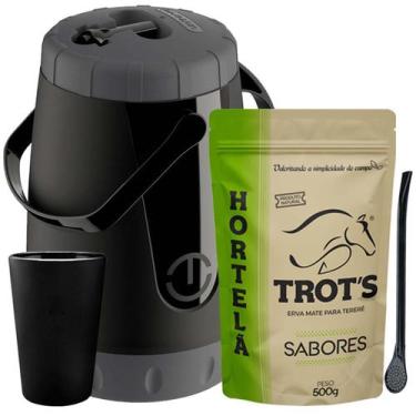 Imagem de Kit Tereré Trot's Garrafa Cuia Bomba E Erva Hortelã