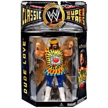 Imagem de Prannoi WWE Jakks Pacific Wrestling Classic Superstars Series 2 Action Figure Dude Love Pulseiras coloridas Variant