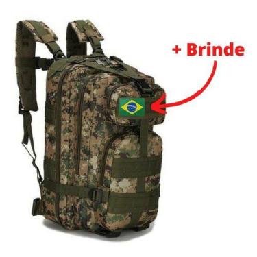 Imagem de Mochila Tática Militar Impermeável Reforçada 30 Litros - GN, Verde dig