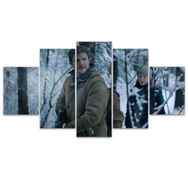 Imagem de Quadro Decorativo em Mosaico MDF Série The Last of Us Joel e Ellie Nev