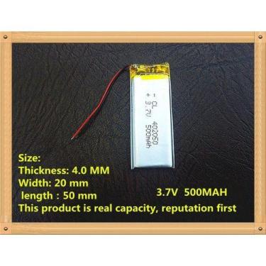 Imagem de Bateria 500 Mah 3,7v  4mmx20mmx50mm - KMIG