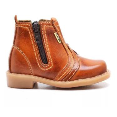 Imagem de Bota Infantil Couro Legítimo Botina Country Festa Junina - F1000, Late