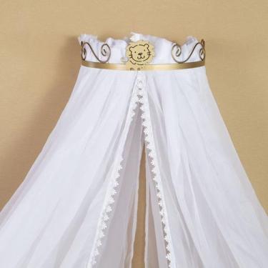 Imagem de Mosquiteiro de Voil Berco Com Dossel Unisex Rei Dourado Leao - Frutos 