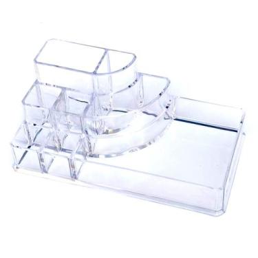 Imagem de Organizador De Maquiagem Acrílico Batom Esmalte Porta Pincel - Luthi C