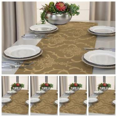 Imagem de Kit 5 Caminho Trilho De Mesa Decorativo 1,40m X 0,40m Jacquard - Raga 