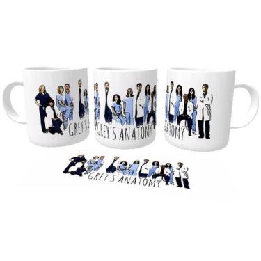 Imagem de Caneca Cerâmica copo  Grey's Anatomy all guys - Empório Dutra