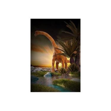 Imagem de Painel De Festa Vertical 1,50 x 2,20 - Dinossauro Lago 012 - Via Cores