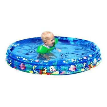 Imagem de Piscina Inflável Redonda Infantil Praia Casa Verão Kids 300l - Kadê