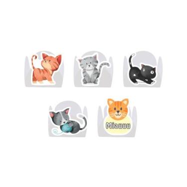 Imagem de 100 Forminha para Doce modelo petala personalizada com Aplique - Gatin